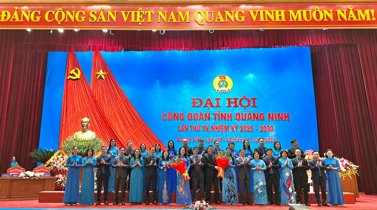 Ông Tô Xuân Thao tái đắc cử Chủ tịch Liên đoàn lao động tỉnh Quảng Ninh 
