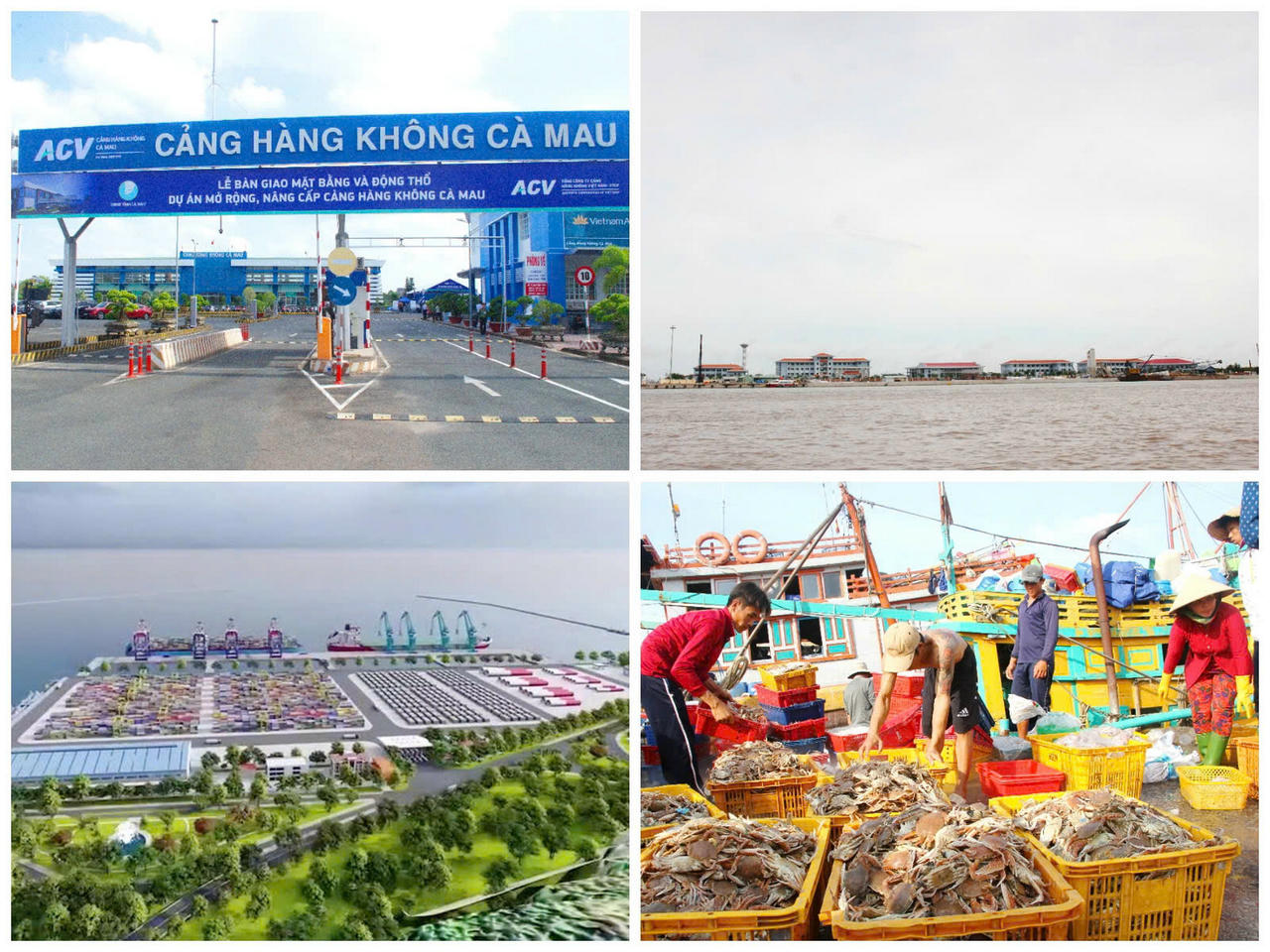 Mở rộng Cảng hàng không Cà Mau (quy mô 4C, công suất 3 triệu khách/năm đến 2050). Cảng Năm Căn, Hòn Khoai, Gành Hào được quy hoạch thành trung tâm logistics hiện đại, tạo đột phá trong liên kết vùng và hội nhập quốc tế.