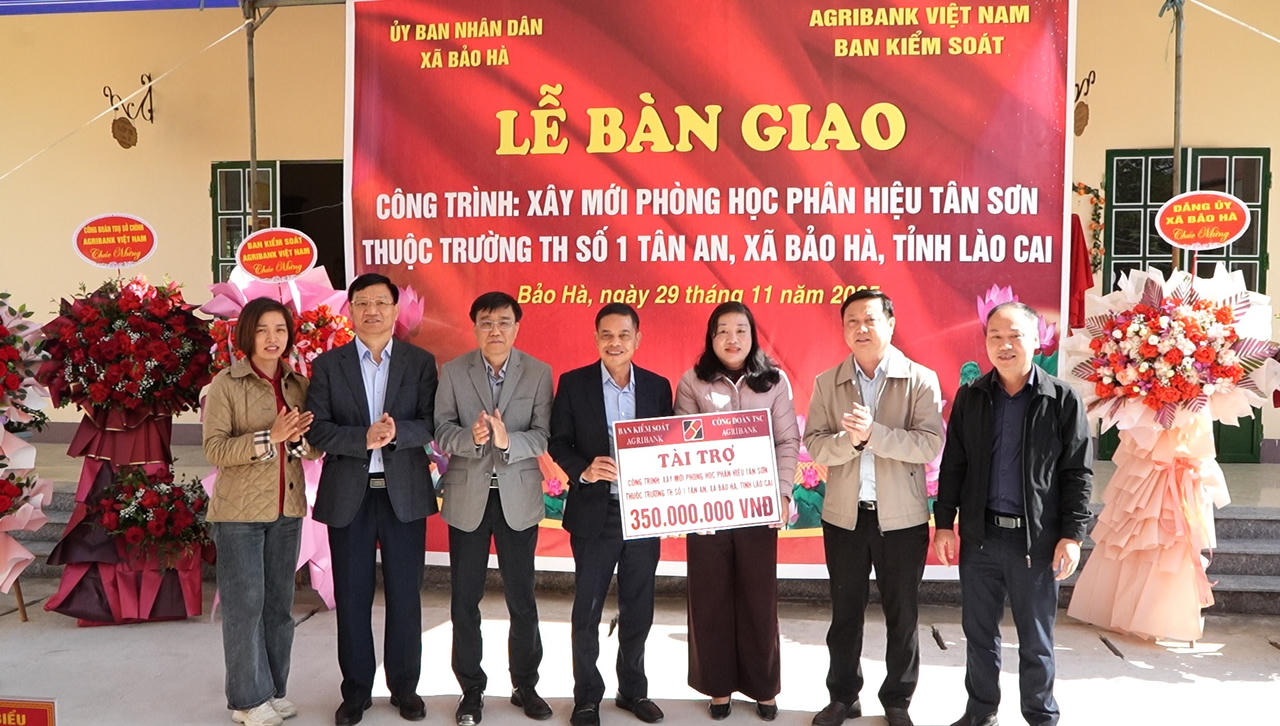 Bảo Hà đưa vào sử dụng phòng học mới tại phân hiệu Tân Sơn
