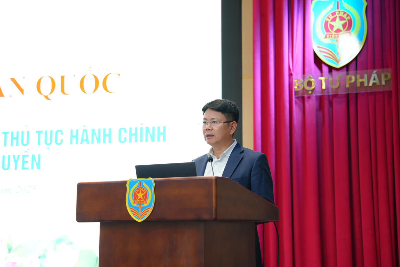 Thứ trưởng Nguyễn Thanh Tịnh phát biểu khai mạc.