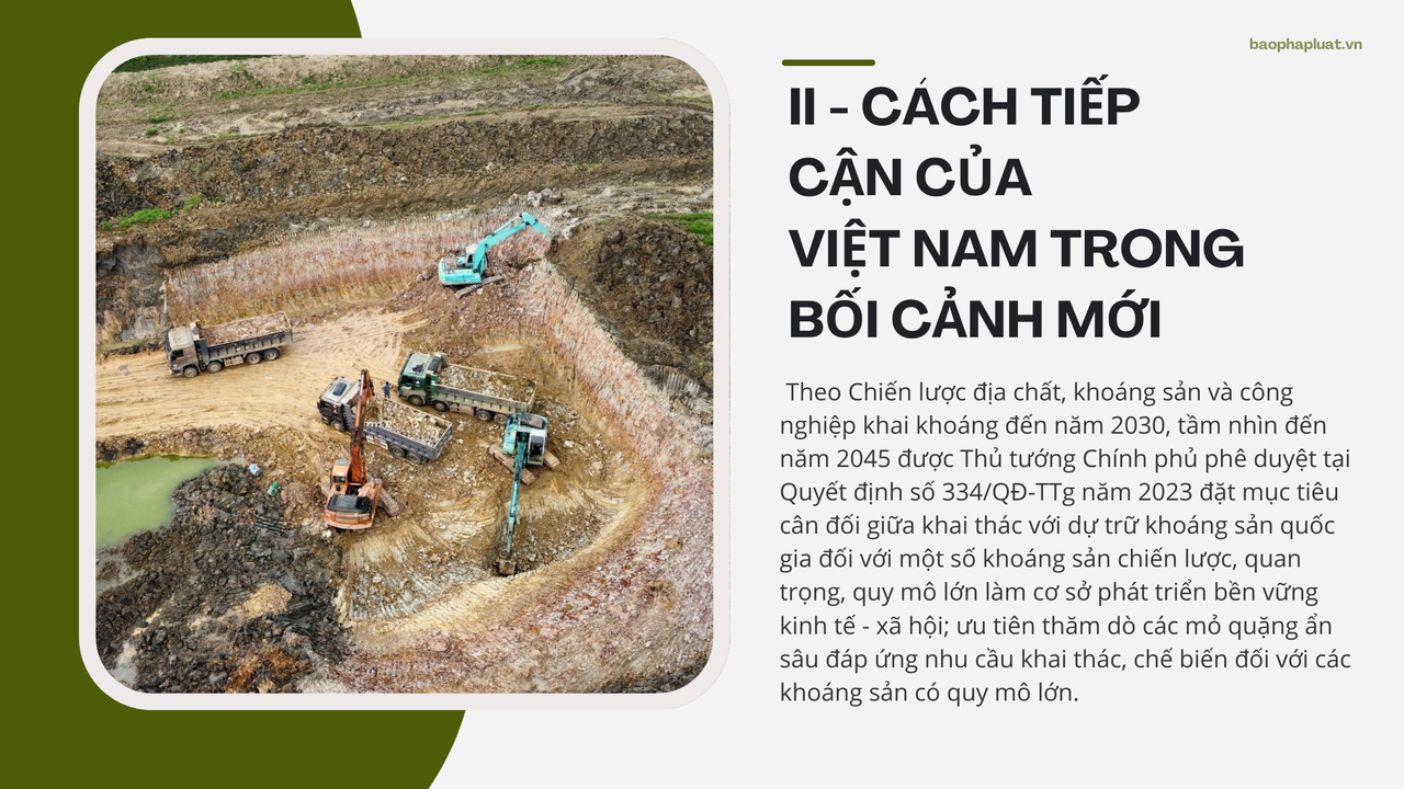 Khoáng sản chiến lược quan trọng và cách tiếp cận của Việt Nam trong bối cảnh mới