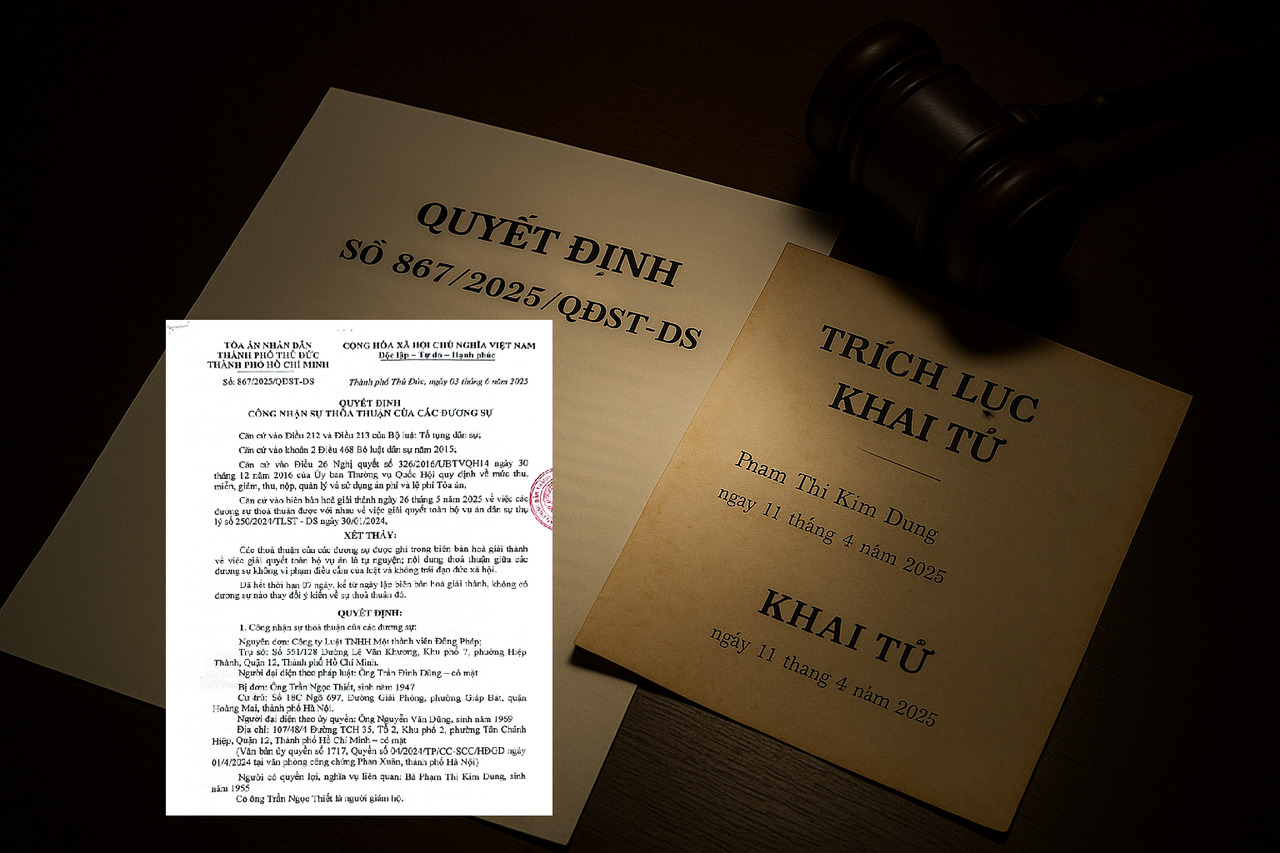 Việc bà Phạm Thị Kim Dung đã mất trước khi phiên hòa giải diễn ra, nhưng không thông báo đến TAND TP. Thủ Đức (cũ) đã dẫn đến Quyết định công nhận hòa giải có dấu hiệu vi phạm tố tụng (Ảnh minh họa)