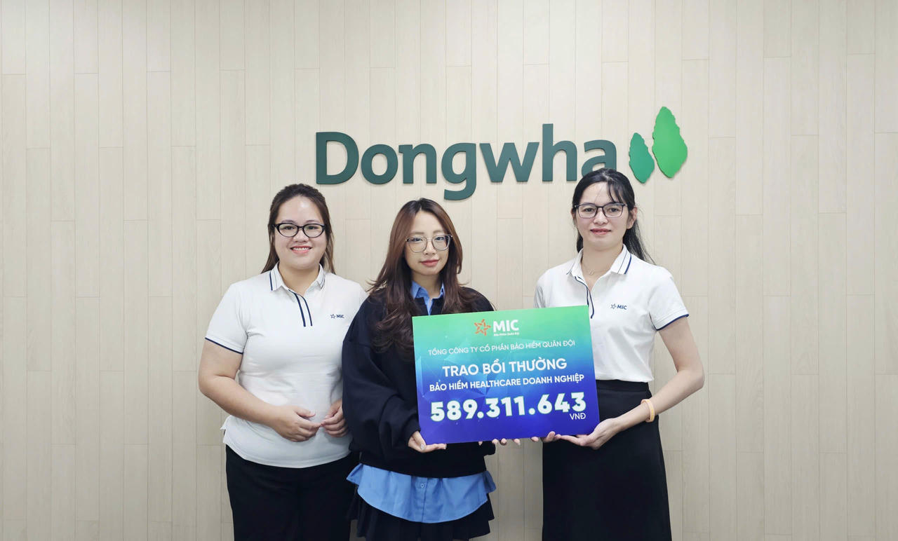 Bảo hiểm Quân đội chi trả bồi thường BH sức khỏe 589 triệu đồng cho người lao động của  Dongwha Việt Nam