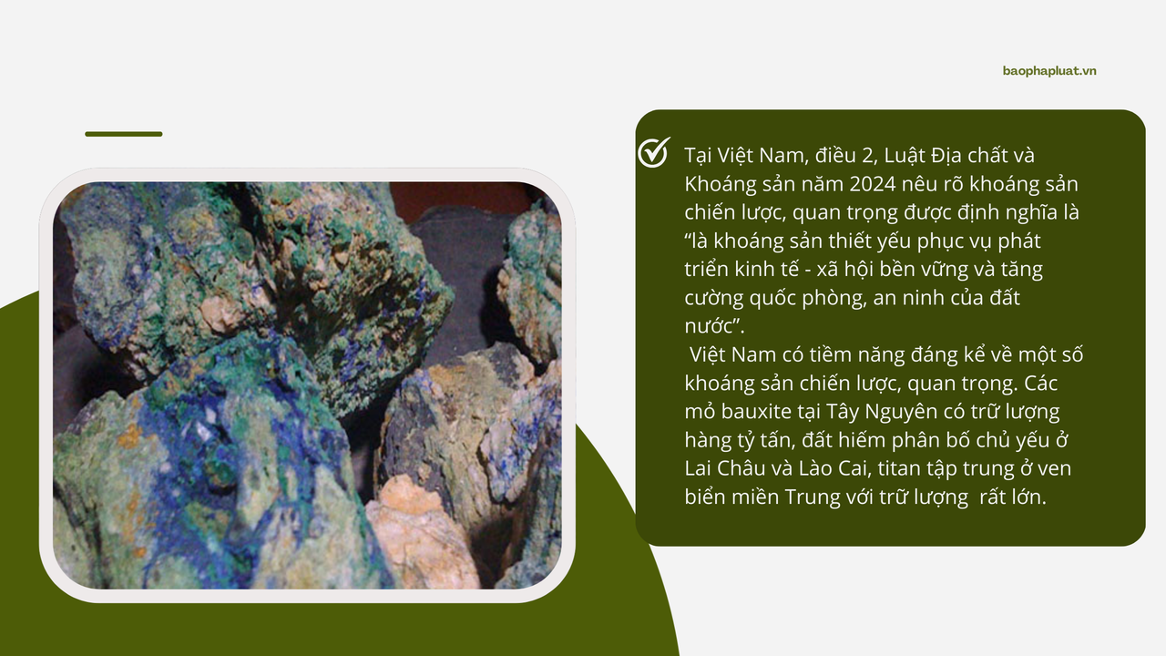 Khoáng sản chiến lược quan trọng và cách tiếp cận của Việt Nam trong bối cảnh mới