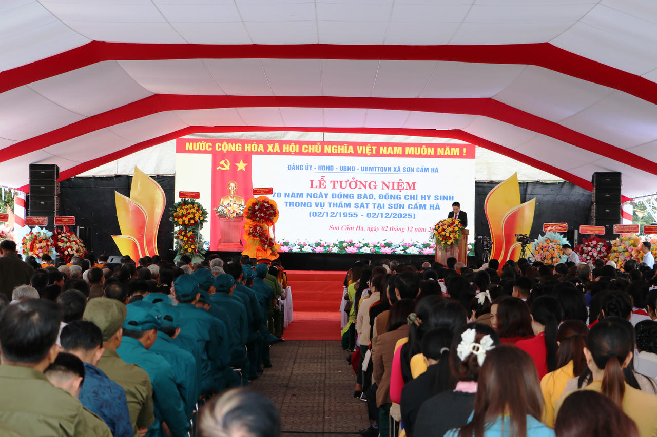 Quang cảnh lễ tưởng niệm.&nbsp;