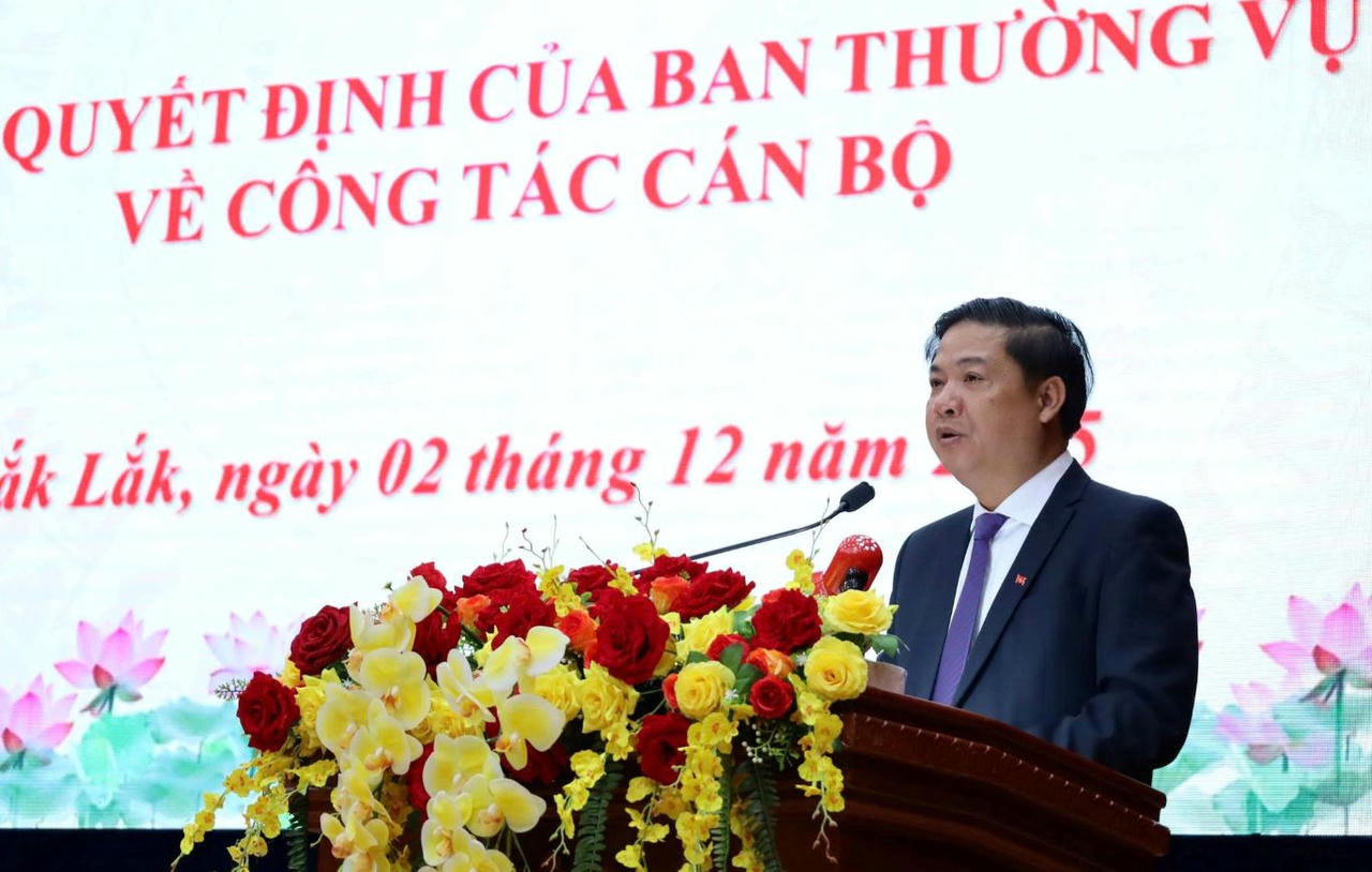 Tỉnh ủy Đắk Lắk công bố các Quyết định về công tác cán bộ