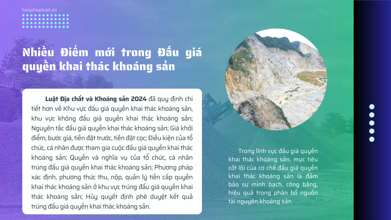 Đấu giá quyền khai thác khoáng sản: Từ chính sách đến thực tiễn vận dụng