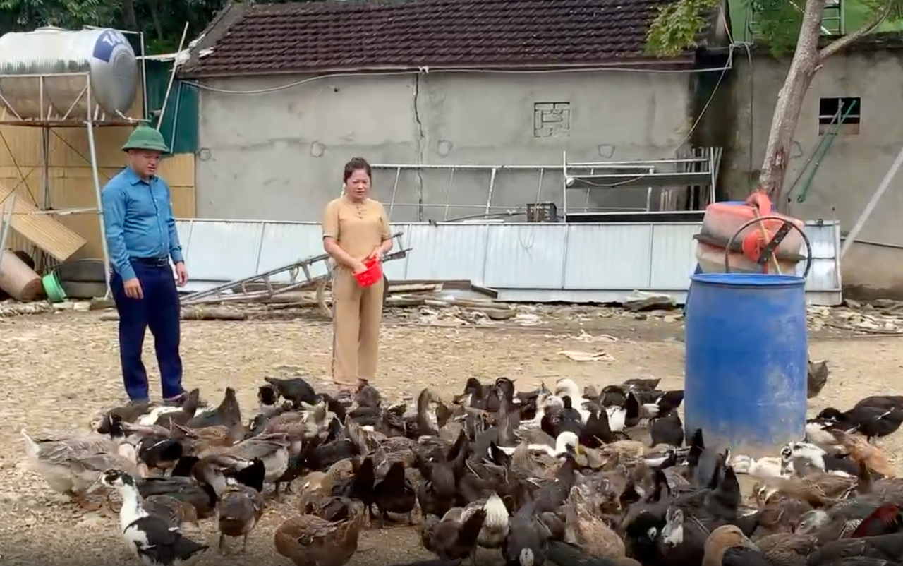 Một mô hình kinh tế tại xã Nga My. (Ảnh: CTV)