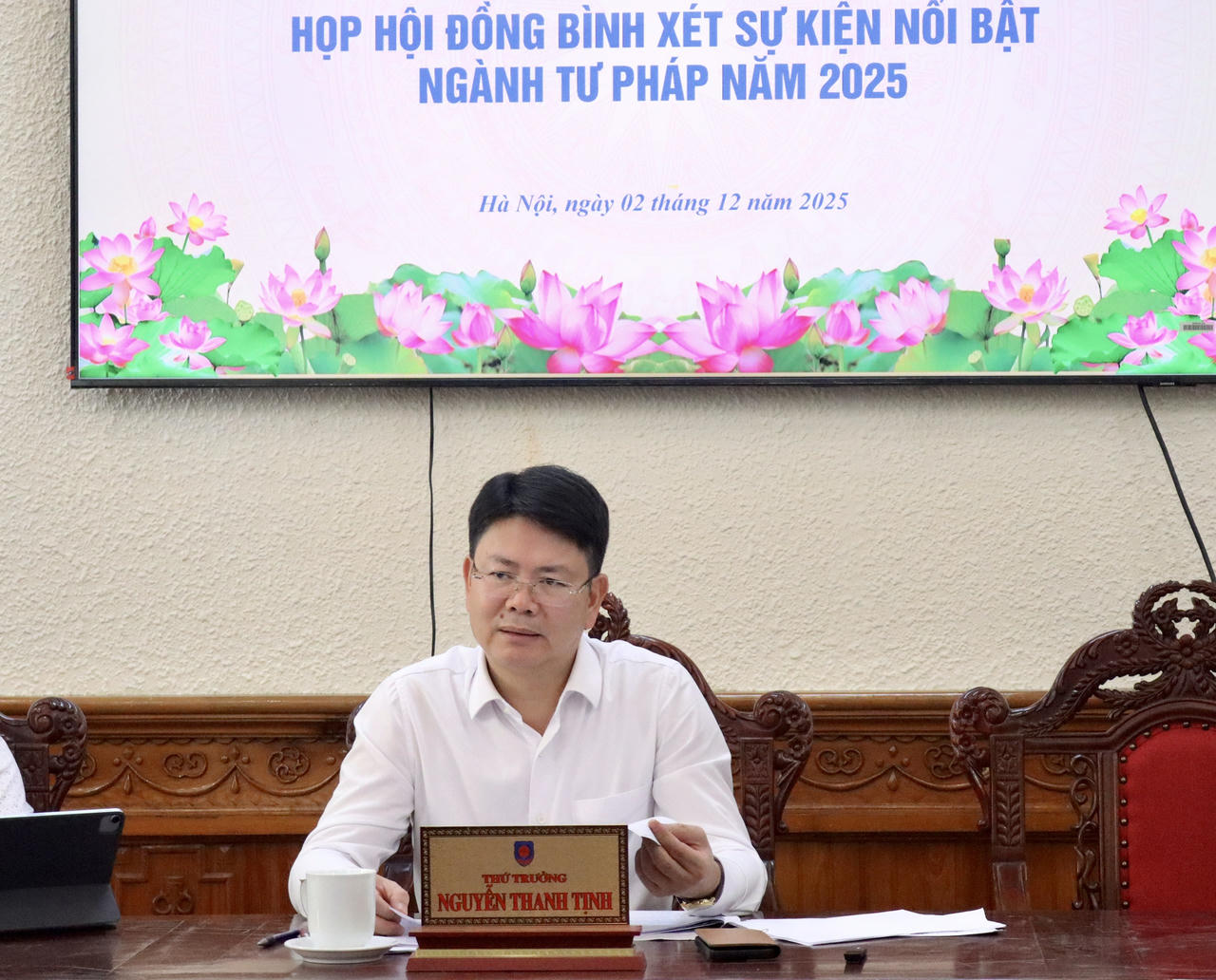 Thứ trưởng Nguyễn Thanh Tịnh phát biểu.