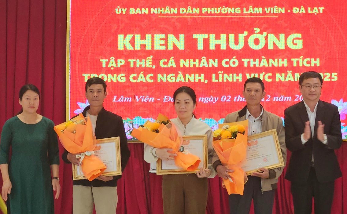 Tuyên dương cử chỉ cao đẹp, phường trung tâm Lâm Đồng xây dựng vùng đất đáng sống