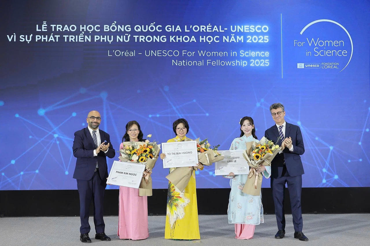 Ba gương mặt được trao học bổng quốc gia L'Oréal - UNESCO: Vì sự phát triển phụ nữ trong khoa học lần thứ 16