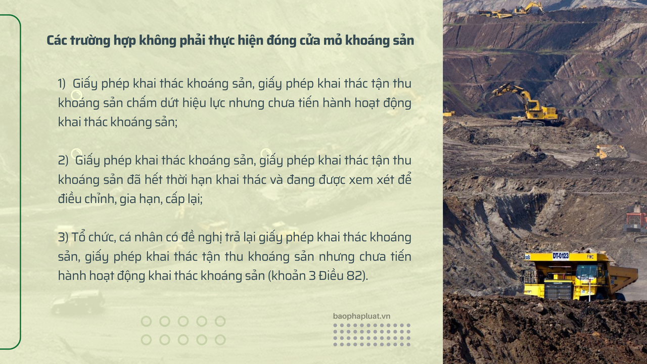 Đóng cửa mỏ khoáng sản - chìa khóa sử dụng khoáng sản bền vững sau khai thác