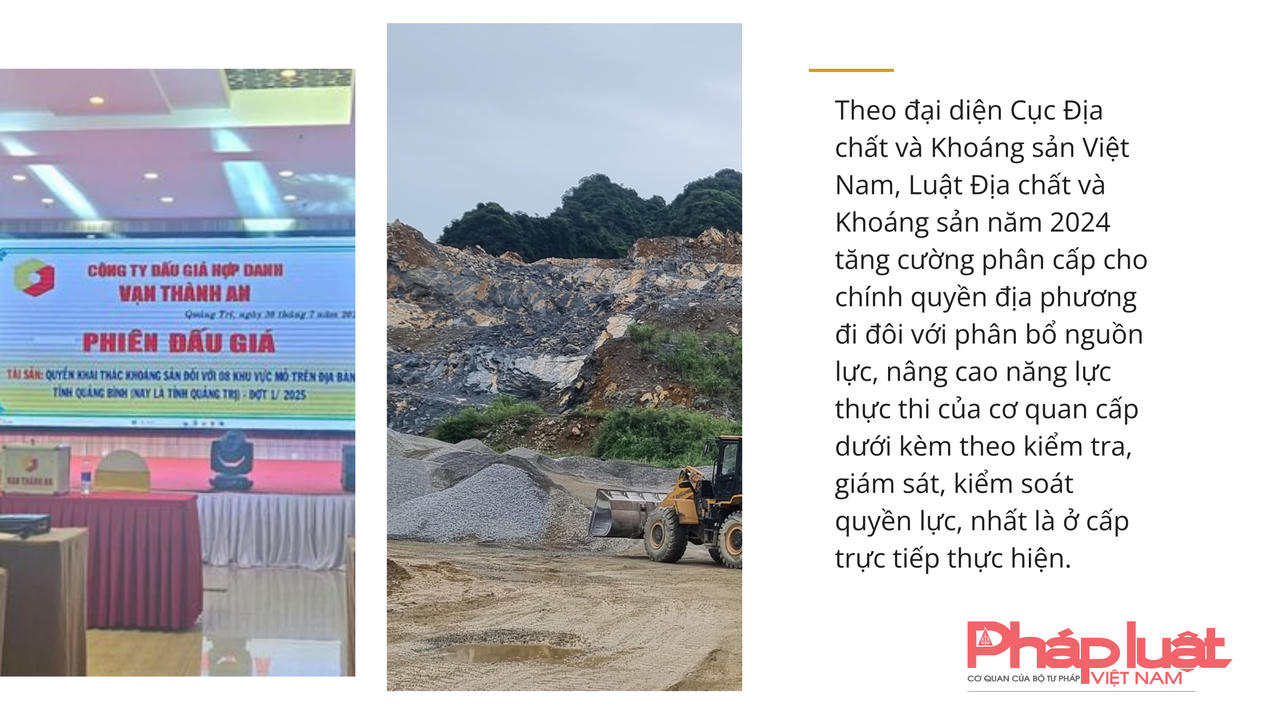 Đẩy mạnh phân cấp, phân quyền trong quản lý Nhà nước về địa chất, khoáng sản