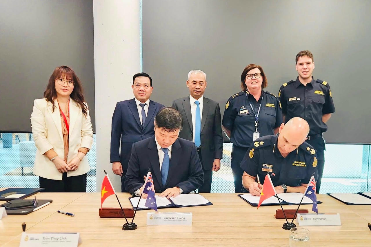 Hải quan Việt Nam ký Tuyên bố Ý định tăng cường hợp tác với Cơ quan Bảo vệ Biên giới Australia