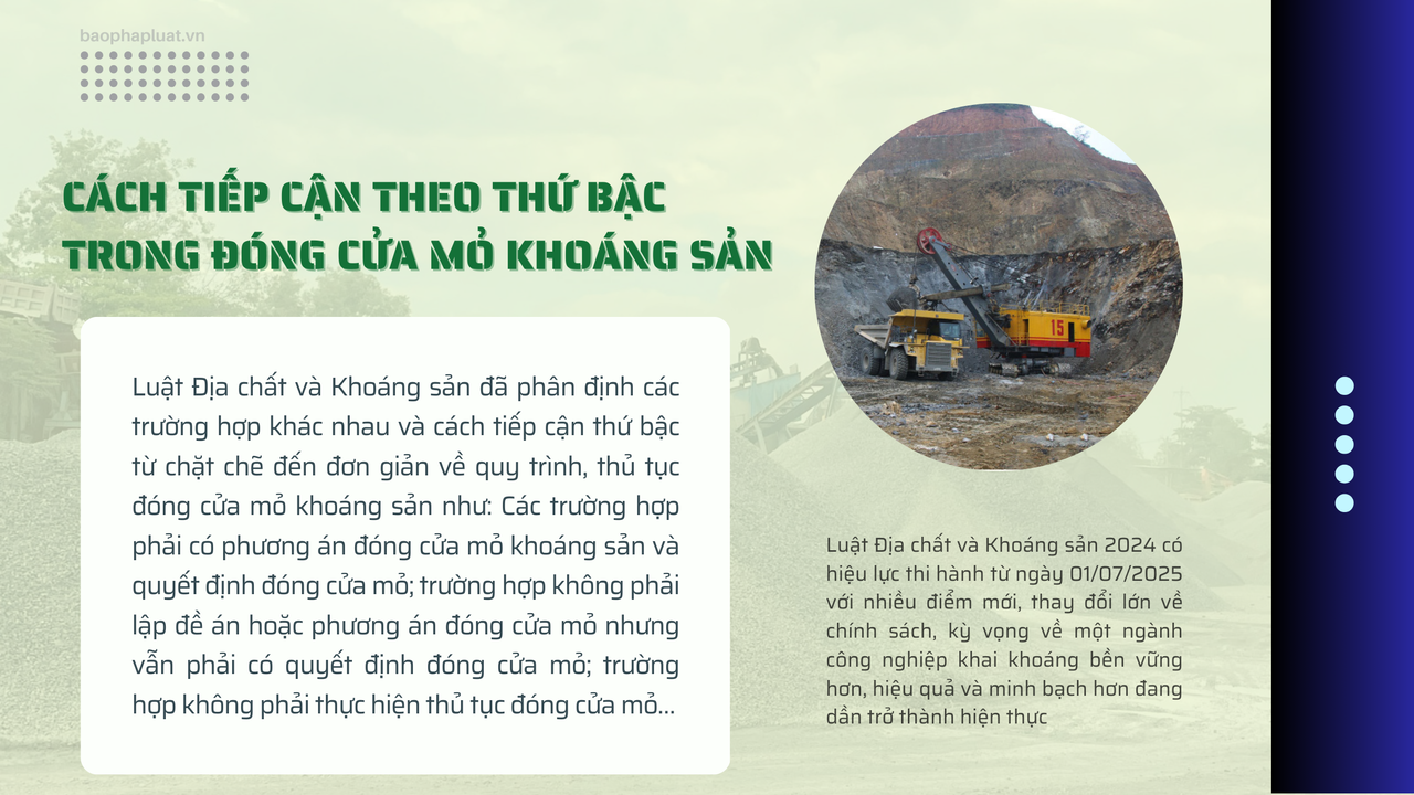 Đóng cửa mỏ khoáng sản - chìa khóa sử dụng khoáng sản bền vững sau khai thác