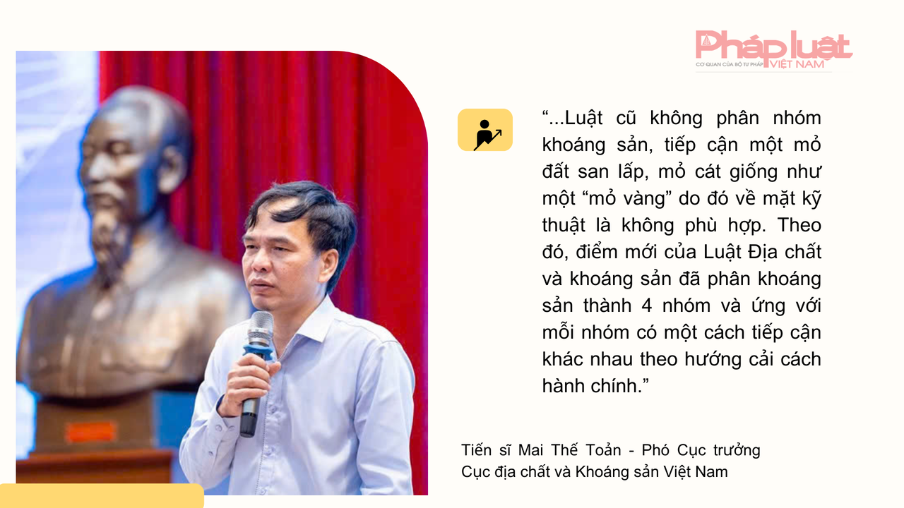 PHÂN NHÓM KHOÁNG SẢN: CÁCH TIẾP CẬN MỚI TRONG HOẠT ĐỘNG QUẢN LÝ KHOÁNG SẢN