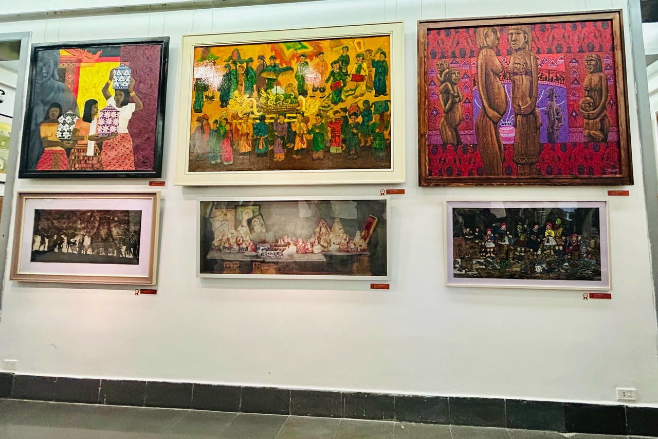 Trưng bày 100 tác phẩm tiêu biểu cuộc thi vẽ tranh “Di sản văn hóa Việt Nam qua hội họa” 