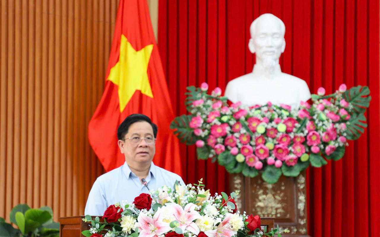 Ông Hồ Văn Mừng, Chủ tịch UBND tỉnh An Giang phát biểu tại Lễ công bố quyết định.