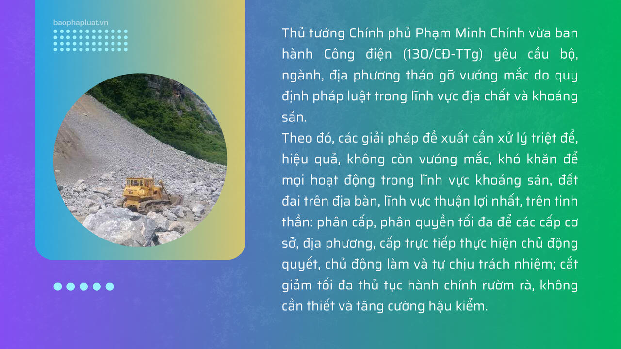 Luật Địa chất và khoáng sản 2024: Tiết giảm từ 30% đến 80% thời gian thực hiện thủ tục hành chính