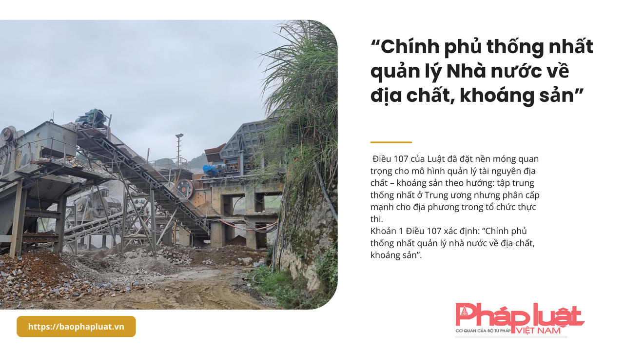 Đẩy mạnh phân cấp, phân quyền trong quản lý Nhà nước về địa chất, khoáng sản