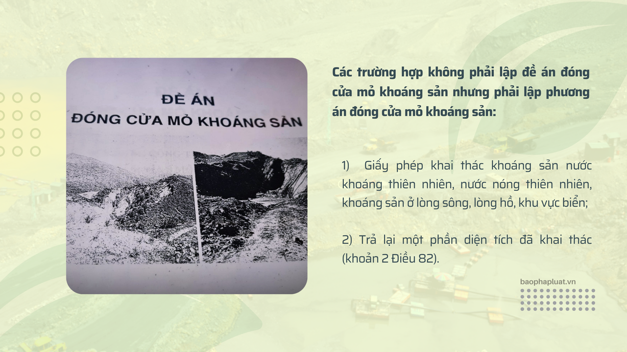 Đóng cửa mỏ khoáng sản - chìa khóa sử dụng khoáng sản bền vững sau khai thác