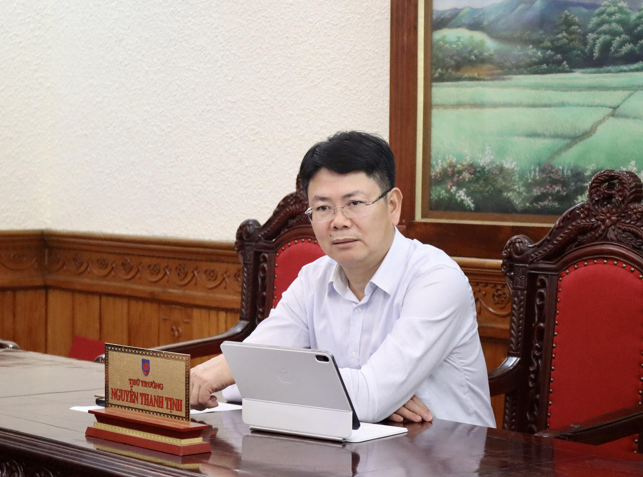 Thứ trưởng Nguyễn Thanh Tịnh phát biểu.