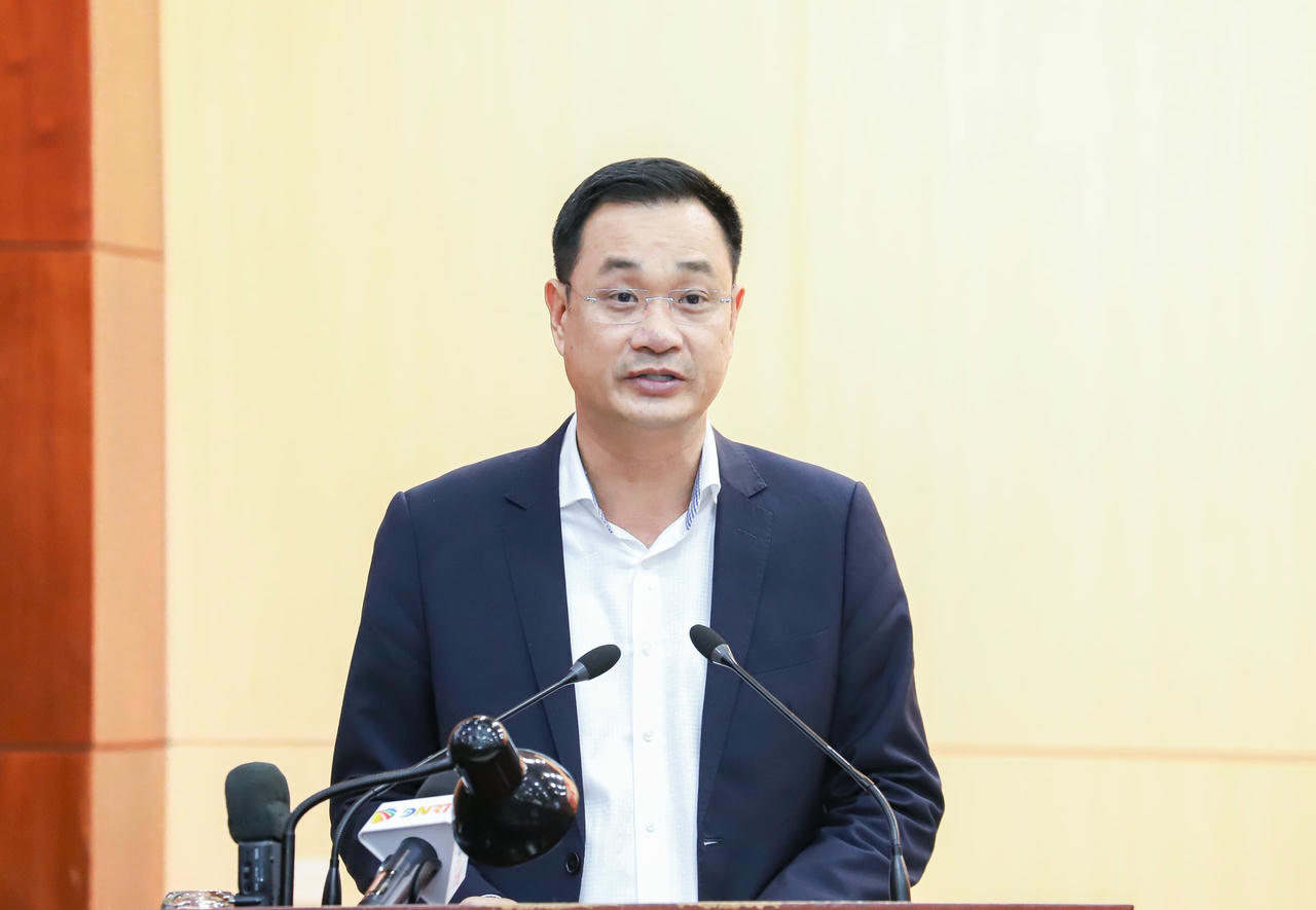 Bí thư Thành ủy Đà Nẵng Lê Ngọc Quang phát biểu khai mạc hội nghị.&nbsp;