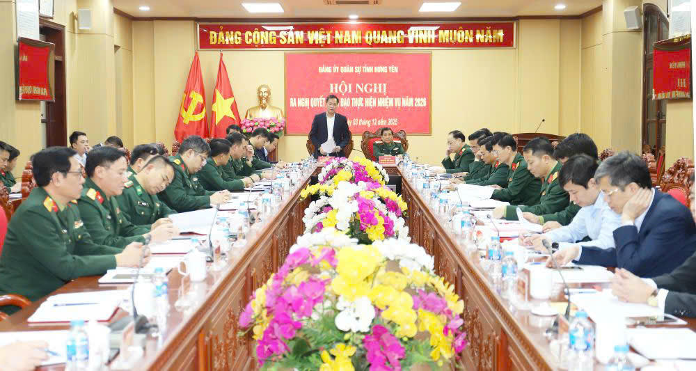 Xây dựng Đảng ủy quân sự tỉnh Hưng Yên vững mạnh, toàn diện, mẫu mực, tiêu biểu