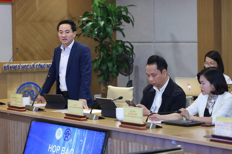 Giám đốc Sở Khoa học và Công nghệ Hà Nội Trần Anh Tuấn thông tin về điểm mới trong công tác tổ chức.