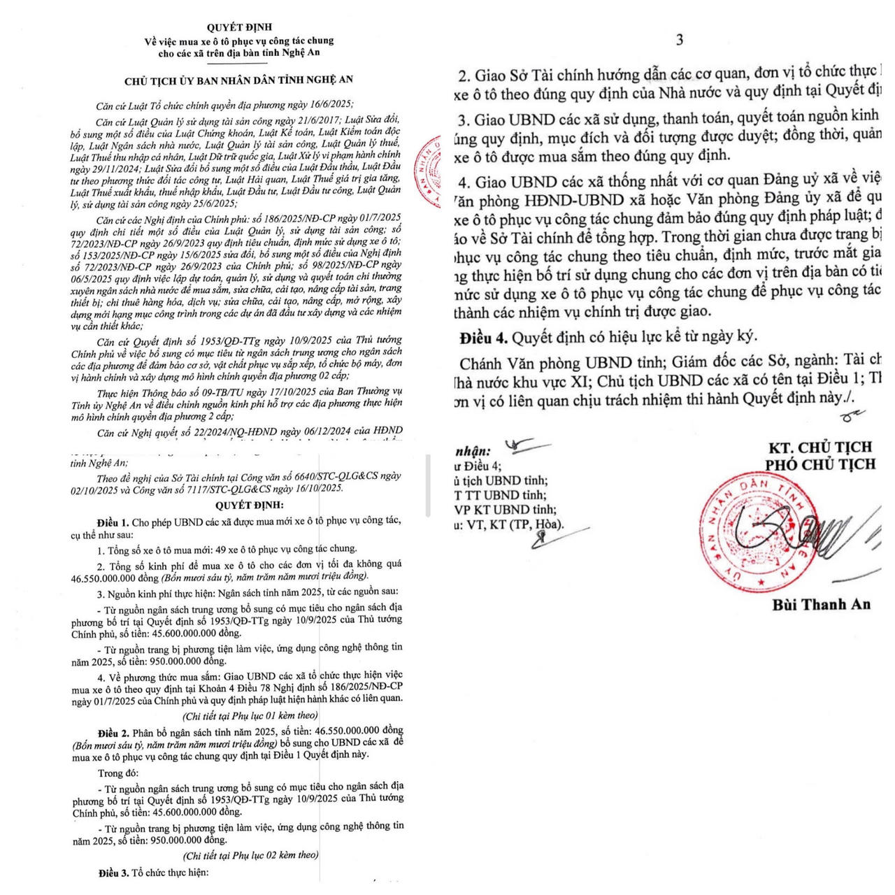 Quyết định số&nbsp;3275/QĐ – UBND Nghệ An.