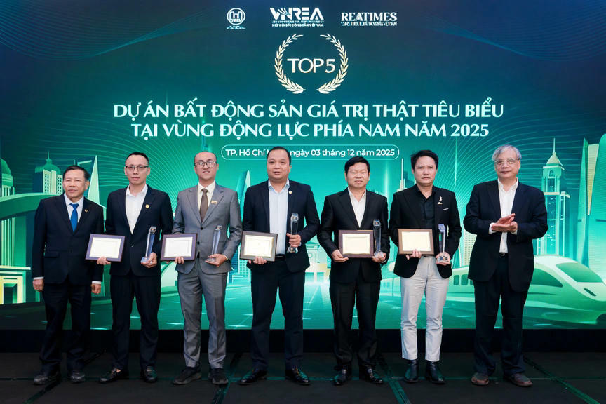 Vinh danh Thương hiệu, Sản phẩm, Dịch vụ Bất động sản tiêu biểu Vùng động lực phía Nam năm 2025