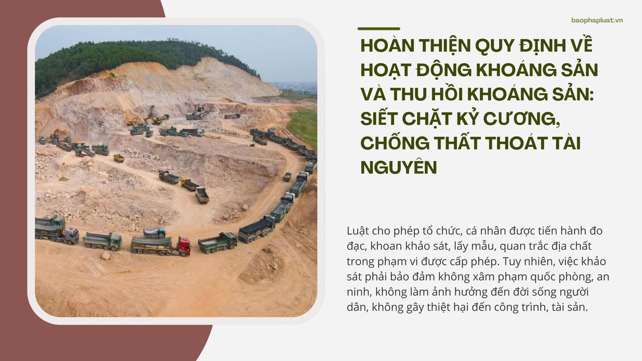 Siết chặt kỷ cương, minh bạch trách nhiệm trong hoạt động địa chất và thu hồi khoáng sản