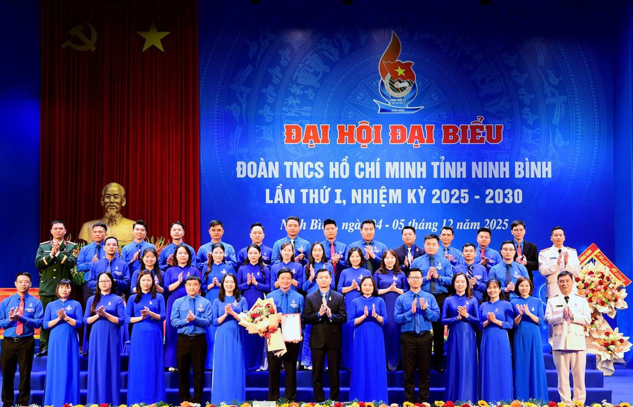 Ra mắt Ban Chấp hành Tỉnh đoàn Ninh Bình khóa I, nhiệm kỳ 2025 - 2030