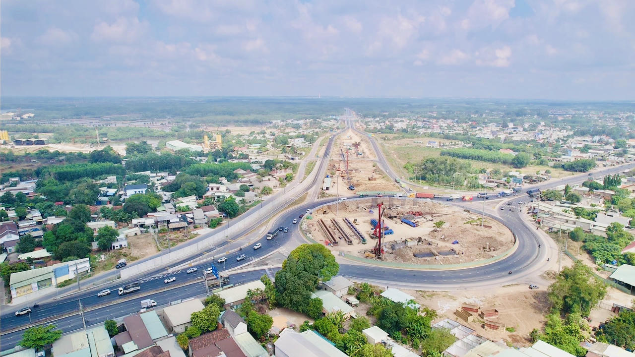 Một góc Long Thành nhìn từ trên cao.