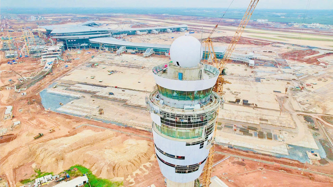 Tháp không lưu và hệ thống radar hoàn thiện, sân bay Long Thành chuẩn bị vận hành
