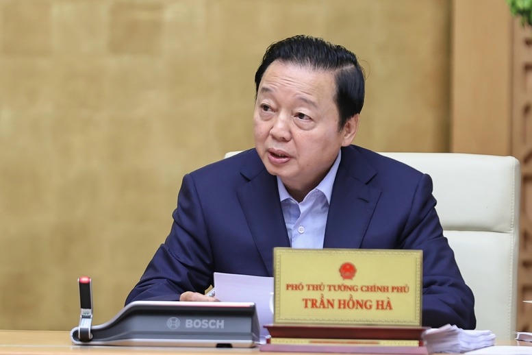 Phó Thủ tướng Trần Hồng Hà phát biểu - Ảnh: VGP/Nhật Bắc

