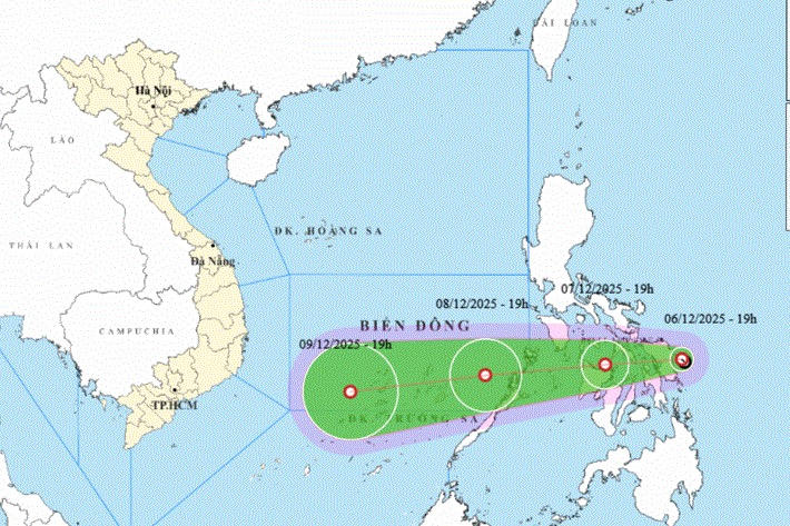 Áp thấp nhiệt đới sắp vào Biển Đông