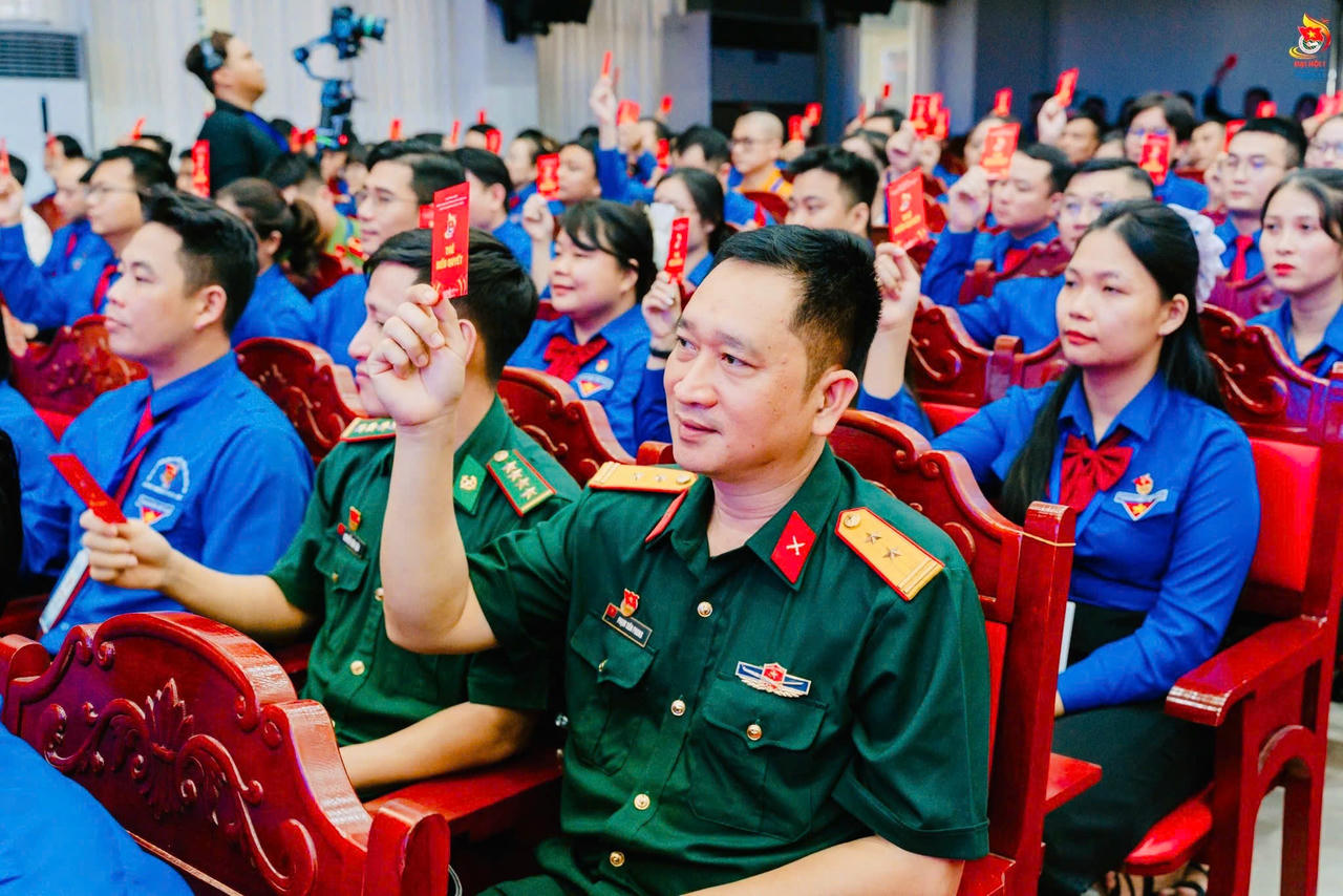 Các đại biểu tham dự phiên trọng thể Đại hội Đoàn tỉnh Đồng Nai lần thứ I.