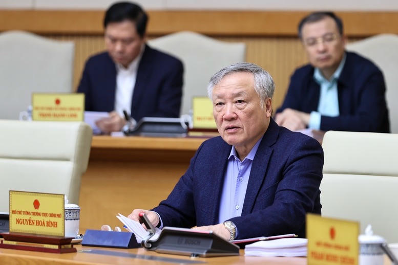 Phó Thủ tướng Thường trực Chính phủ Nguyễn Hòa Bình phát biểu - Ảnh: VGP/Nhật Bắc

