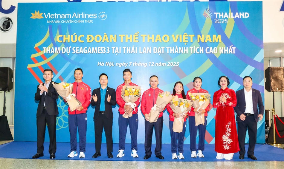 Đoàn thể thao Việt Nam lên đường sang Thái Lan