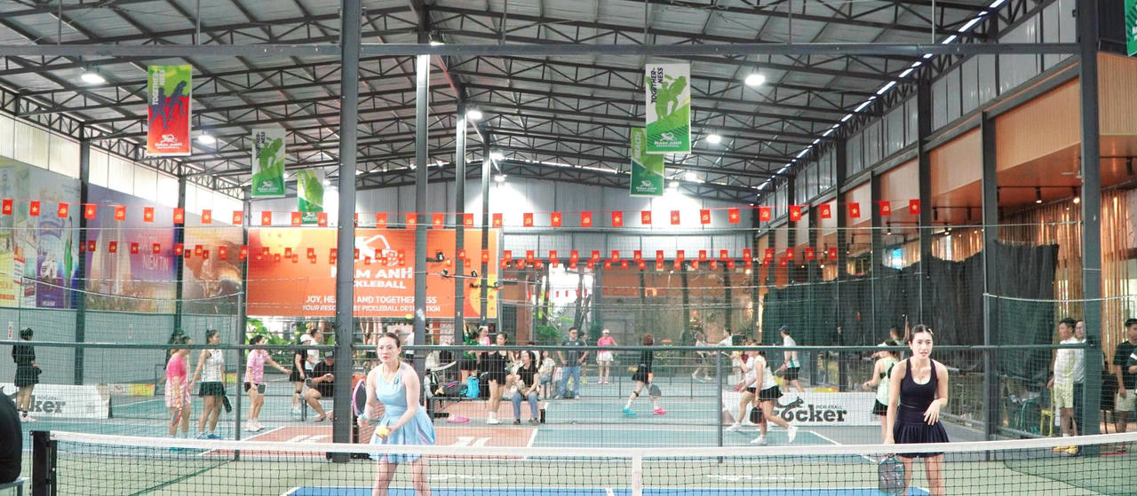 Giải Pickleball mở rộng Tranh cúp Nam Anh 2025 hứa hẹn mang đến những trận tranh tài kịch tính (Ảnh: Khánh Thuỳ). 