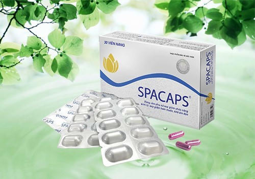 Thực phẩm bảo vệ sức khỏe Spacaps - Hỗ trợ bổ huyết, tăng nội tiết tố nữ, hỗ trợ cải thiện chức năng sinh lý nữ; Hỗ trợ giảm nguy cơ sạm da, nám da.