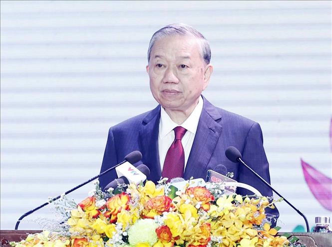 Tổng Bí thư Tô Lâm phát biểu. Ảnh: Thống Nhất/TTXVN