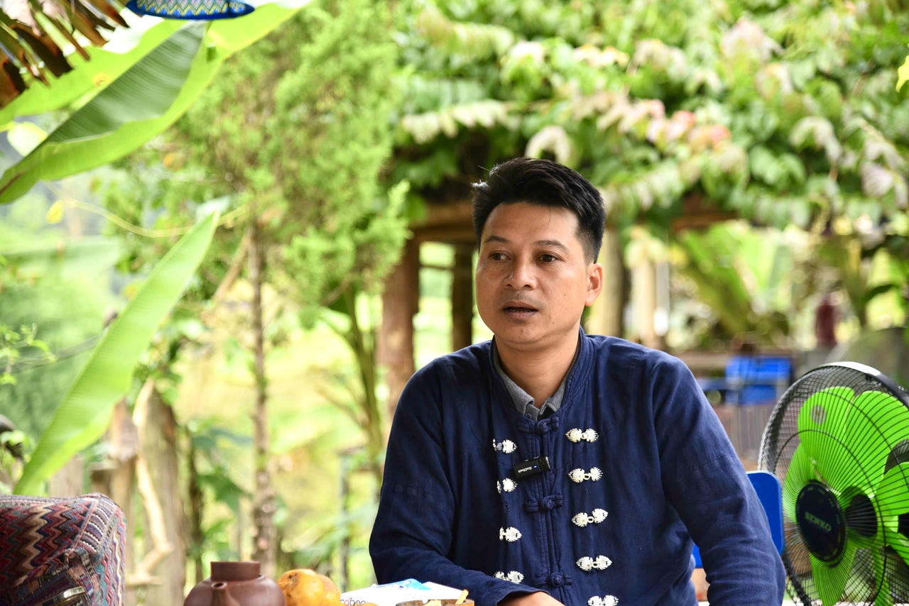 Anh Đăng Văn Hùng, Chủ home stay Ba Bể Farm, Thôn Cốc Tộc, xã Ba Bể, tỉnh Thái Nguyên. (Ảnh: Thanh Tùng)