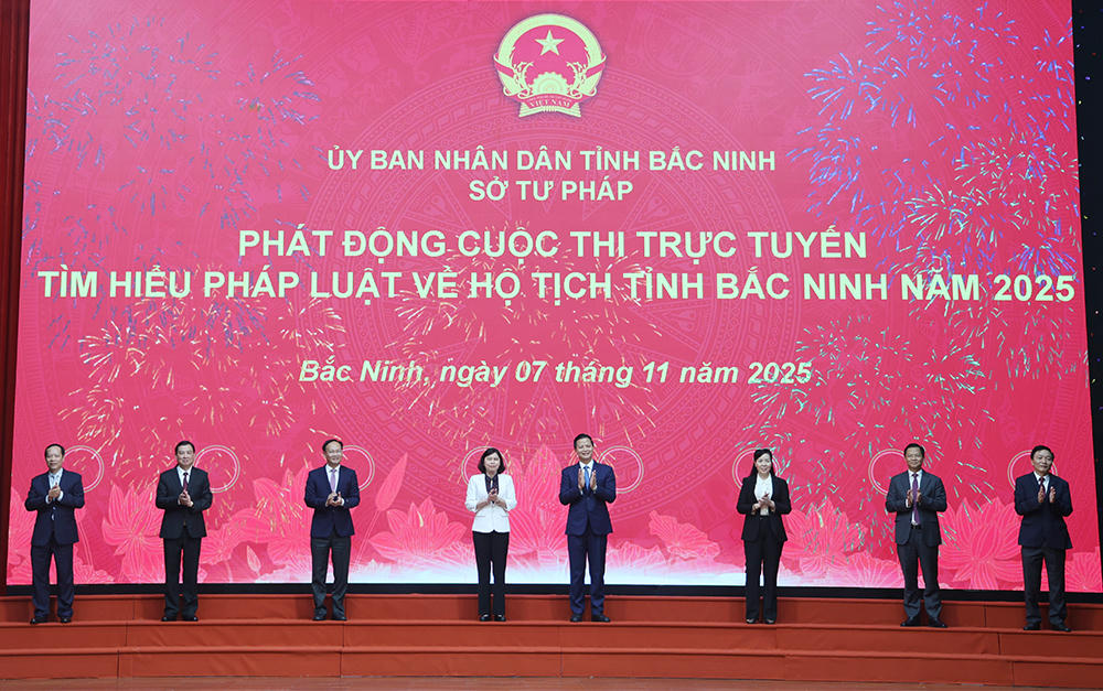 Phát động cuộc thi trực tuyến "Tìm hiểu pháp luật về hộ tịch tỉnh Bắc Ninh" năm 2025