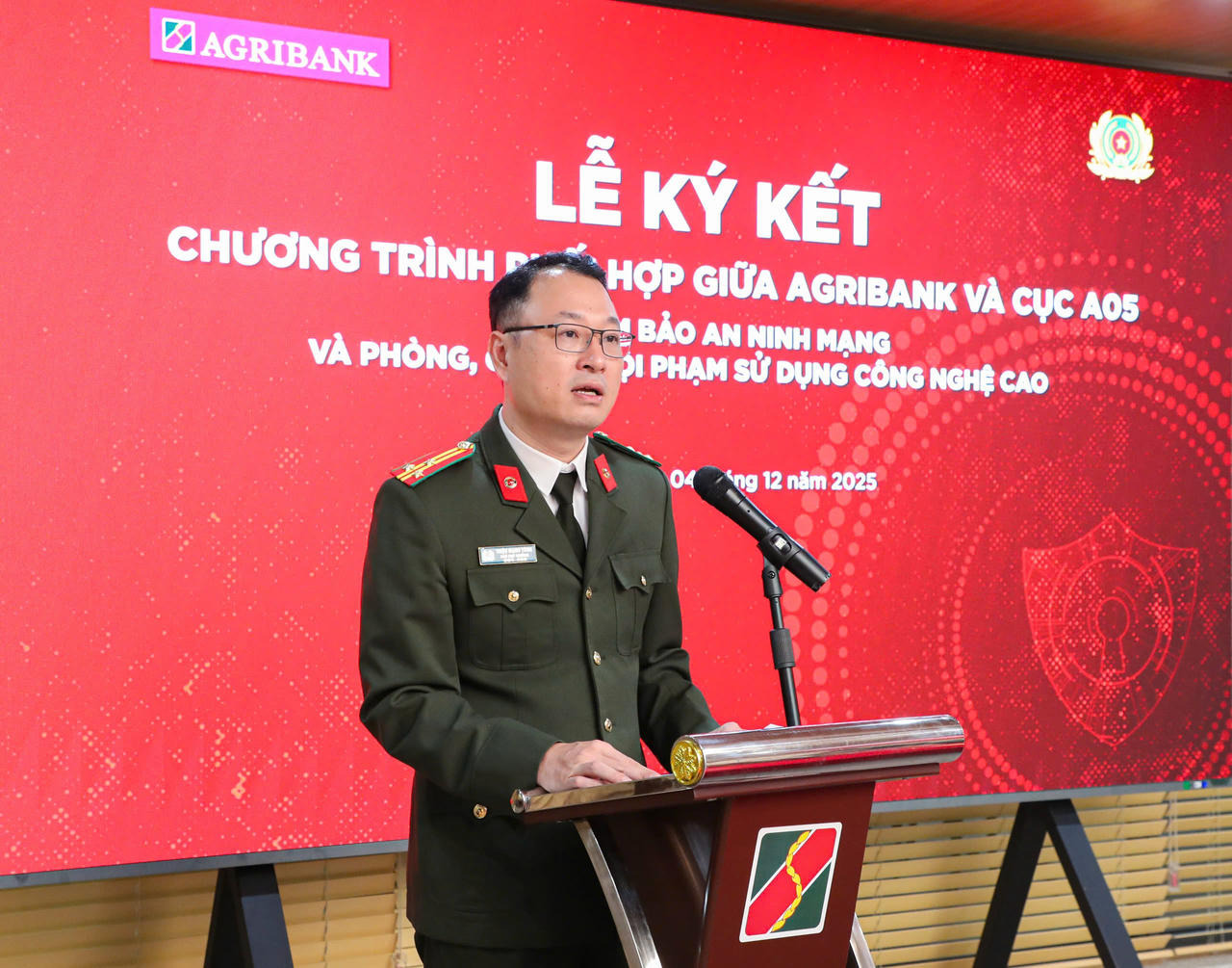 Thượng tá Triệu Mạnh Tùng - Phó Cục trưởng Cục An ninh mạng và phòng, chống tội phạm sử dụng công nghệ cao phát biểu