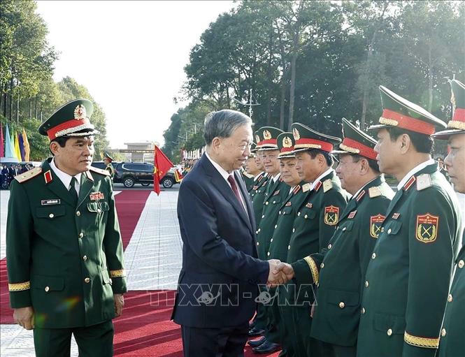 Tổng Bí thư Tô Lâm và các đại biểu. Ảnh: Thống Nhất/TTXVN