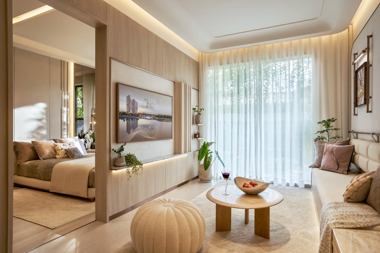 Không gian sống tại căn hộ diện tích 65m2