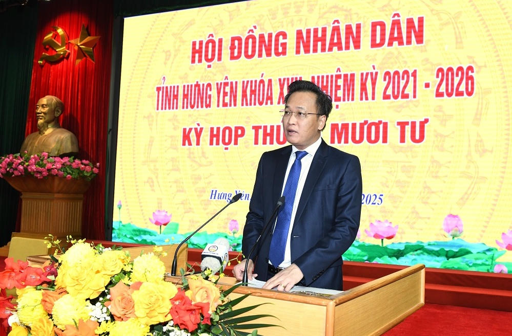 Bí thư Tỉnh ủy, Nguyễn Hữu Nghĩa phát biểu tại kỳ họp