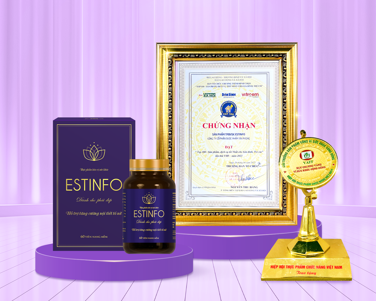 Estinfo vinh dự nhận các giải thưởng uy tín